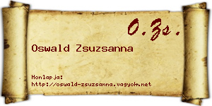 Oswald Zsuzsanna névjegykártya